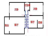 入戶門正對著衛(wèi)生間，客人來了太尷尬了